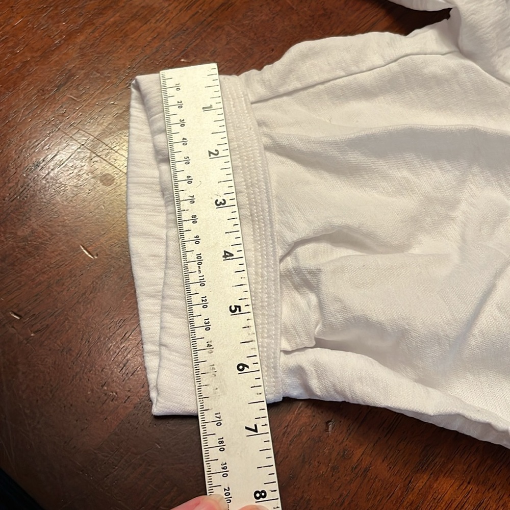 Soft Surroundings Elegant White puffed short sleeves rayon nylon blend small - Picture 7 of 13
